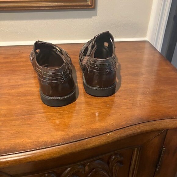 Deer Stags Huarache Sandal Dark Brown- Excellent Condition-Size 8.5 - Picture 3 of 5